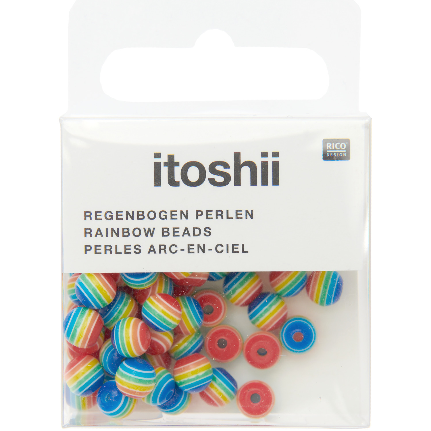 itoshii Regenbogen Perlen 6mm 80 Stück itoshii Regenbogen Perlen 6mm 80 Stück