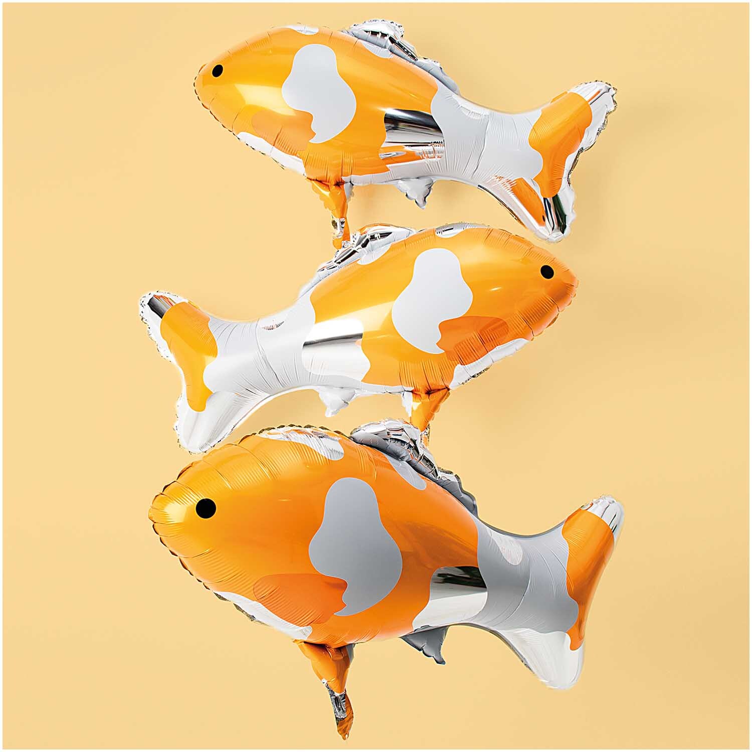 Folienballon Koi silber 86x58,5cm Folienballon Koi silber 86x58,5cm