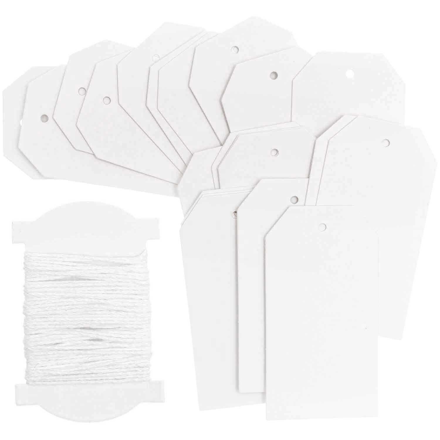 Paper Poetry Papieranhänger weiß 24 Stück
