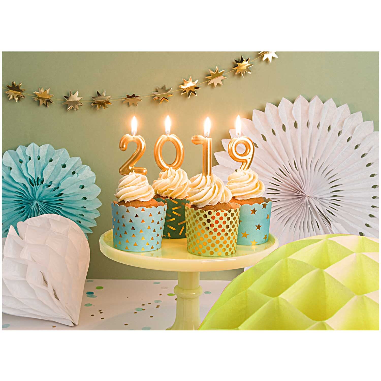 Wabenpapier Blumen aqua 3 Stück Wabenpapier Blumen aqua 3 Stück