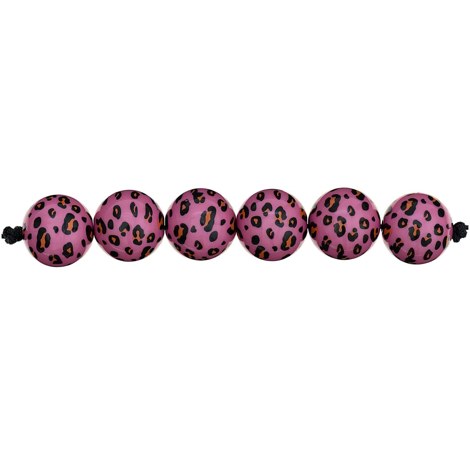 Perlen Acid Leo 16mm 6 Stück Perlen Acid Leo 16mm 6 Stück