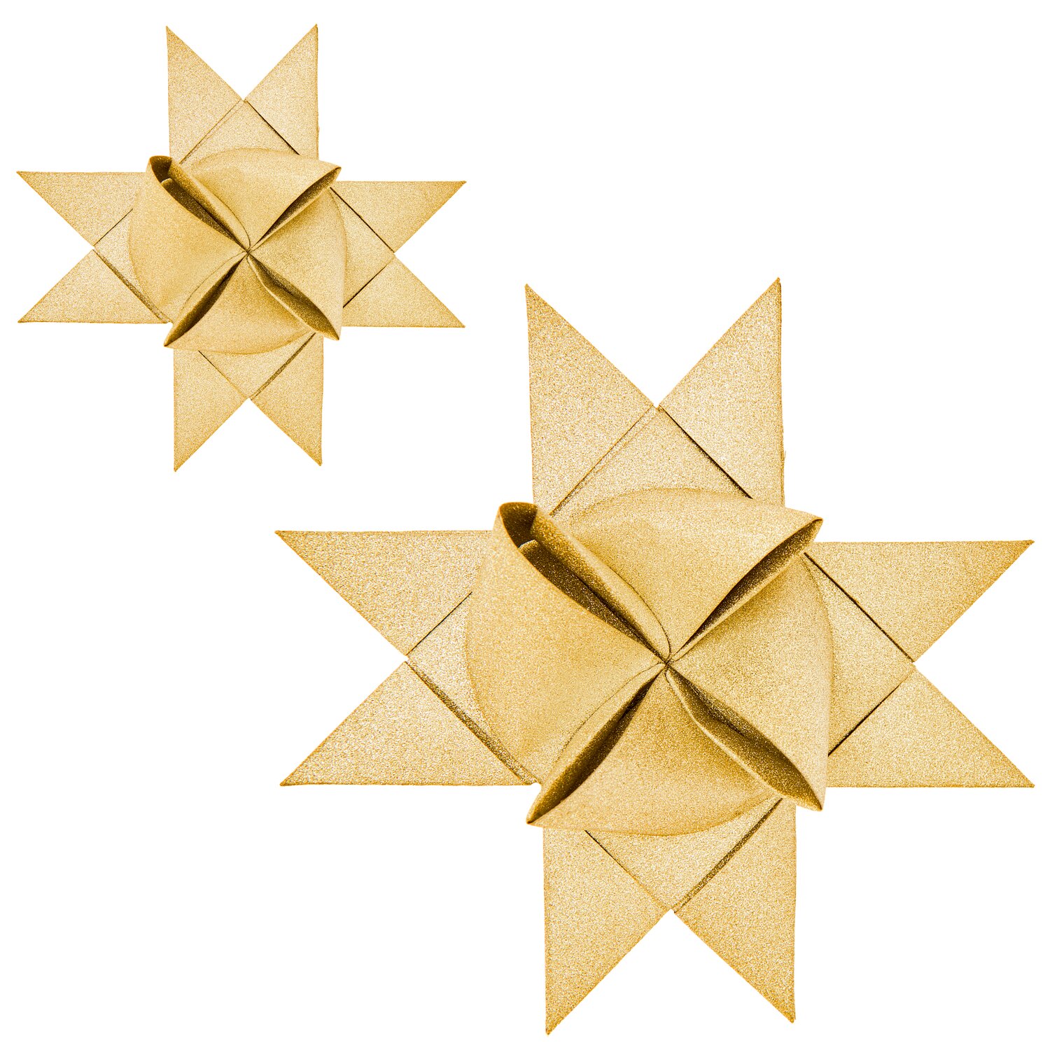 Paper Poetry Fröbelstreifen Glitter M+L, dekorative Faltstreifen von Rico Design, Set mit 60 Stück für funkelnde, festliche Sternbasteleien