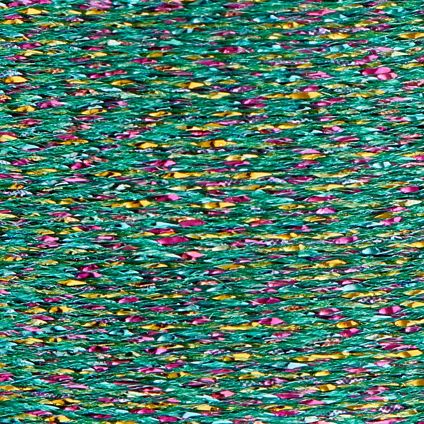 Sticktwist Metallic No. 40 Rainbow 200m Farbe Grün von Rico Design