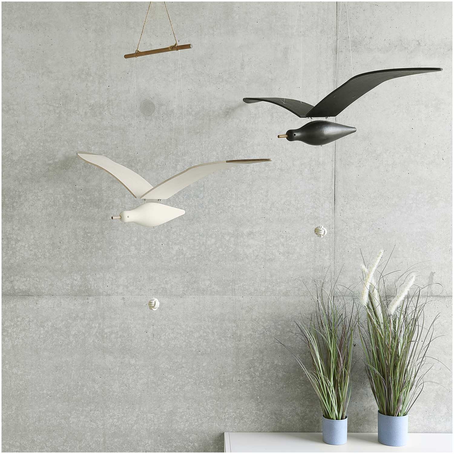 Möwe hängend weiß 85x27cm von Rico Design