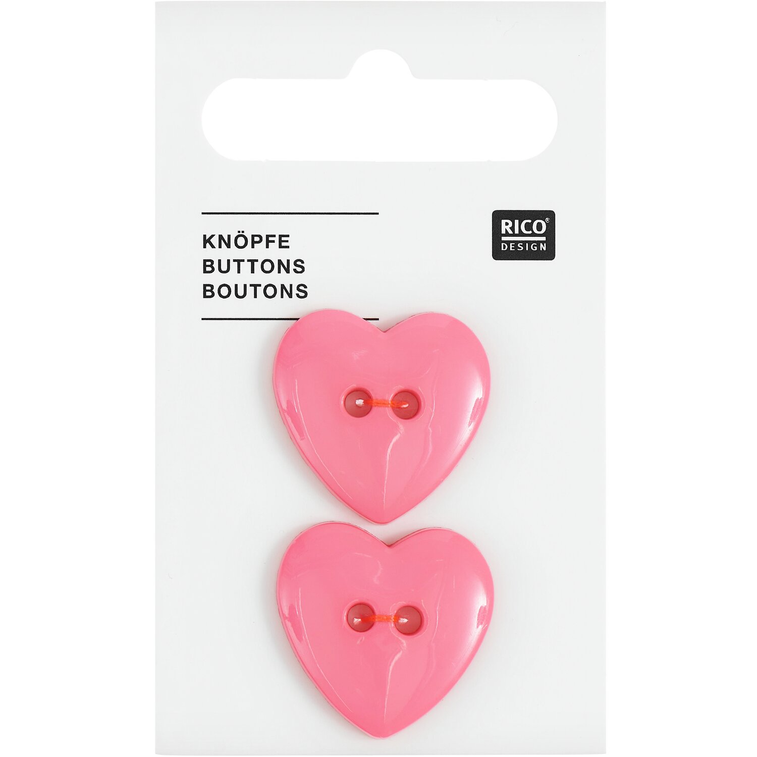 Knopf Herz 2,2x2,2cm Knopf Herz 2,2x2,2cm