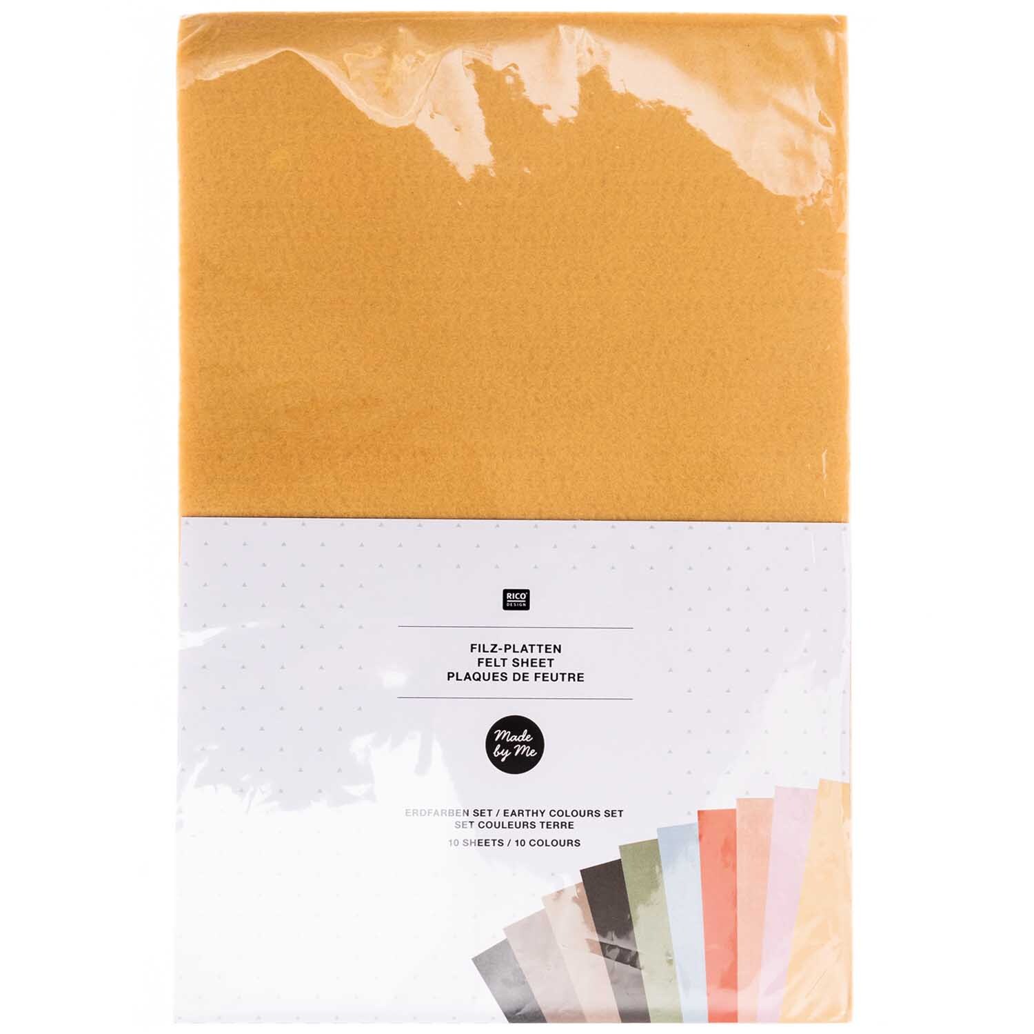 Filz-Plattenset 1mm 20x30cm 10 Farben Filz-Plattenset 1mm 20x30cm 10 Farben