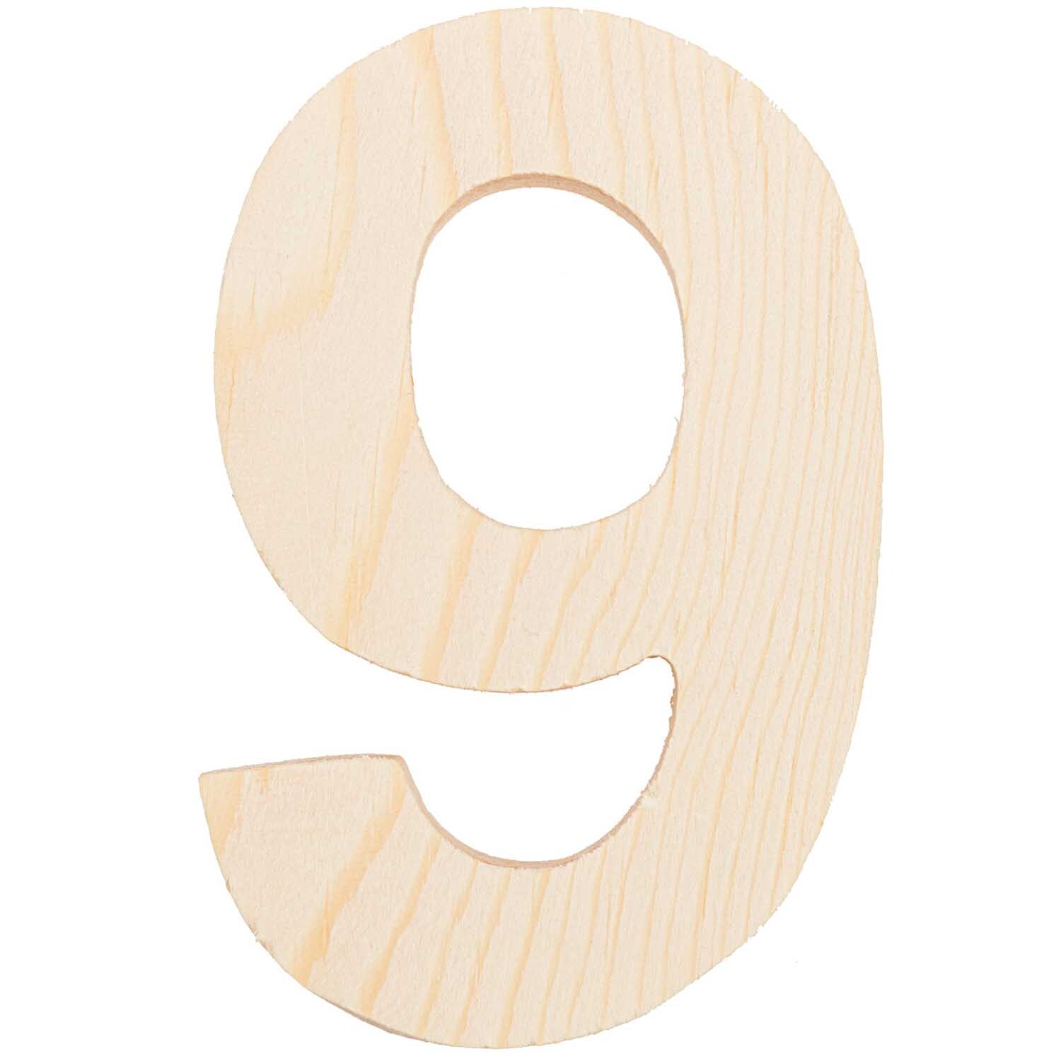 Zahlen 8cm Holz