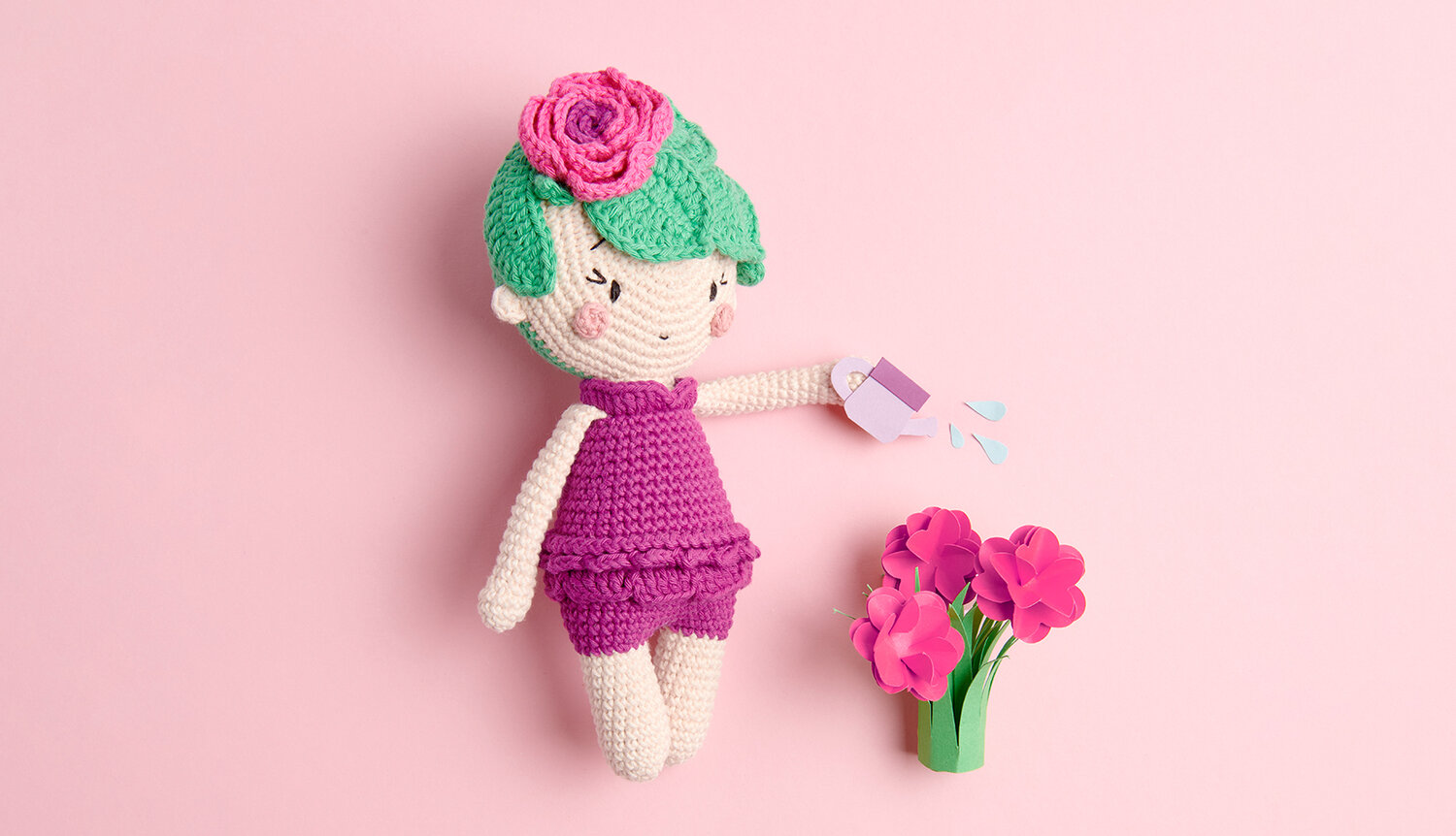 Häkelanleitung Rosie Rose aus Ricorumi dk