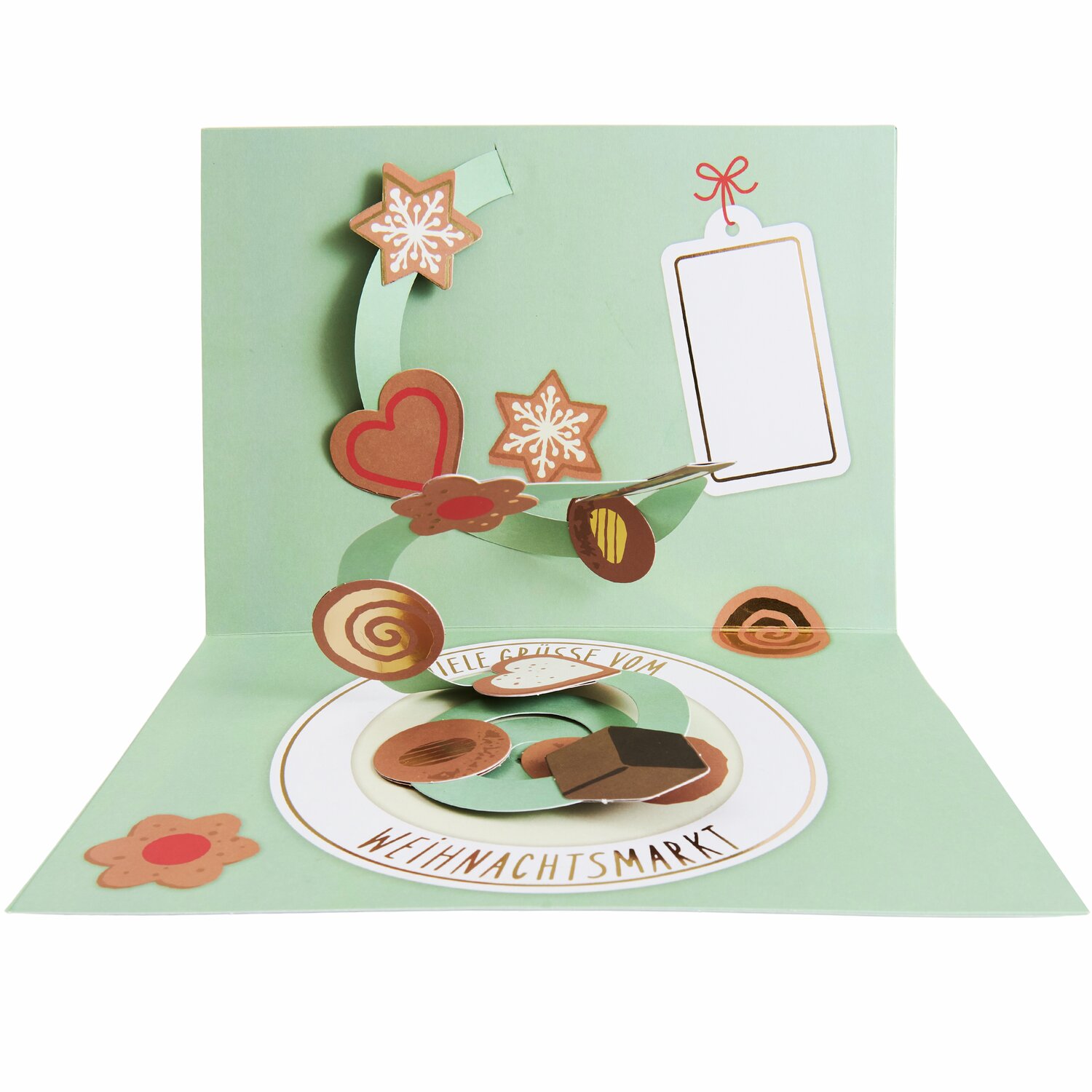 Pop-Up Karte Grüße vom Weihnachtsmarkt A5 von Rico Design