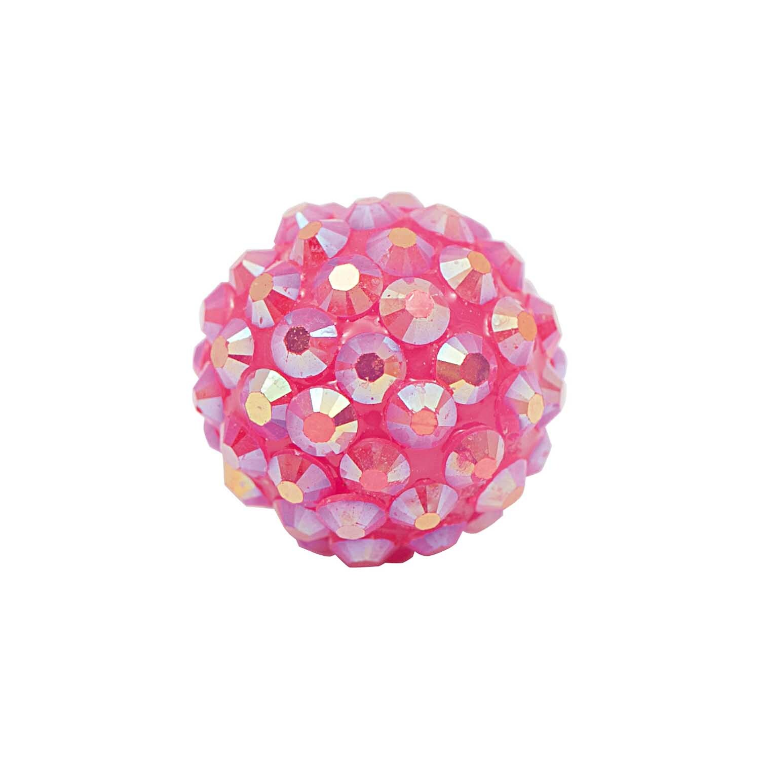 Strasskugel rosa 17mm