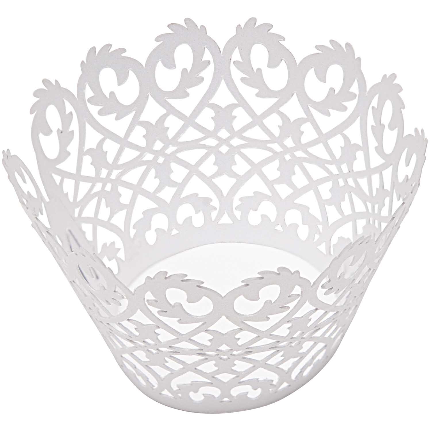 Cupcake Banderole Schnörkel 5cm 8 Stück