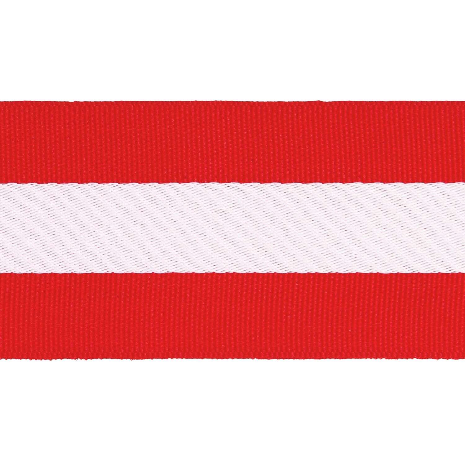 Paper Poetry Webband Duo Streifen Rot/Weiß von Rico Design, 58mm breit, 3m lang, zeigt rote und weiße Streifen.