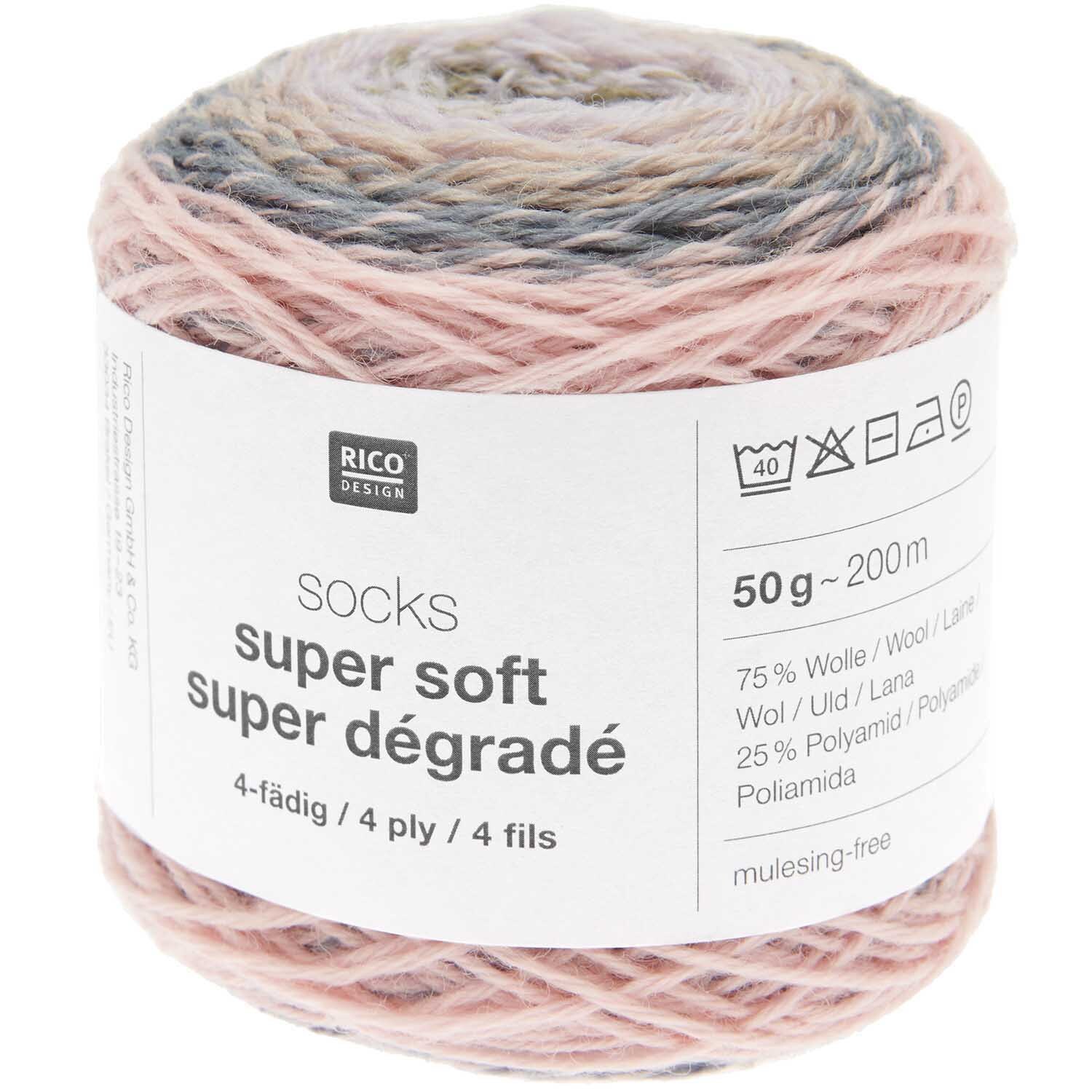 Socks Super Soft Super Dégradé 4-fädig Socks Super Soft Super Dégradé 4-fädig