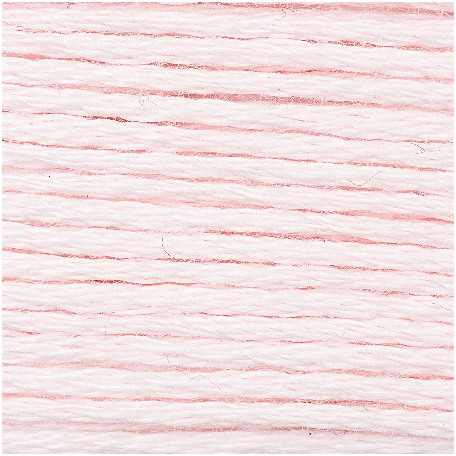 Sticktwist 8m von Rico Design in zartem Rosa, ideal für Stickprojekte und Handarbeiten.