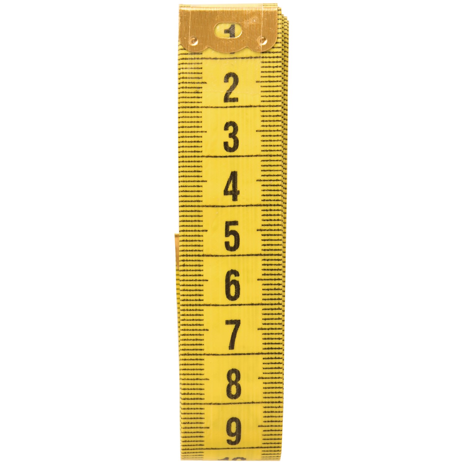 Maßband 300cm-120inch von Rico Design, zusammengerolltes Band mit gut lesbarer, schwarzer Zentimeter-Skala für präzises Messen bei Näh- und Handarbeitsprojekten.