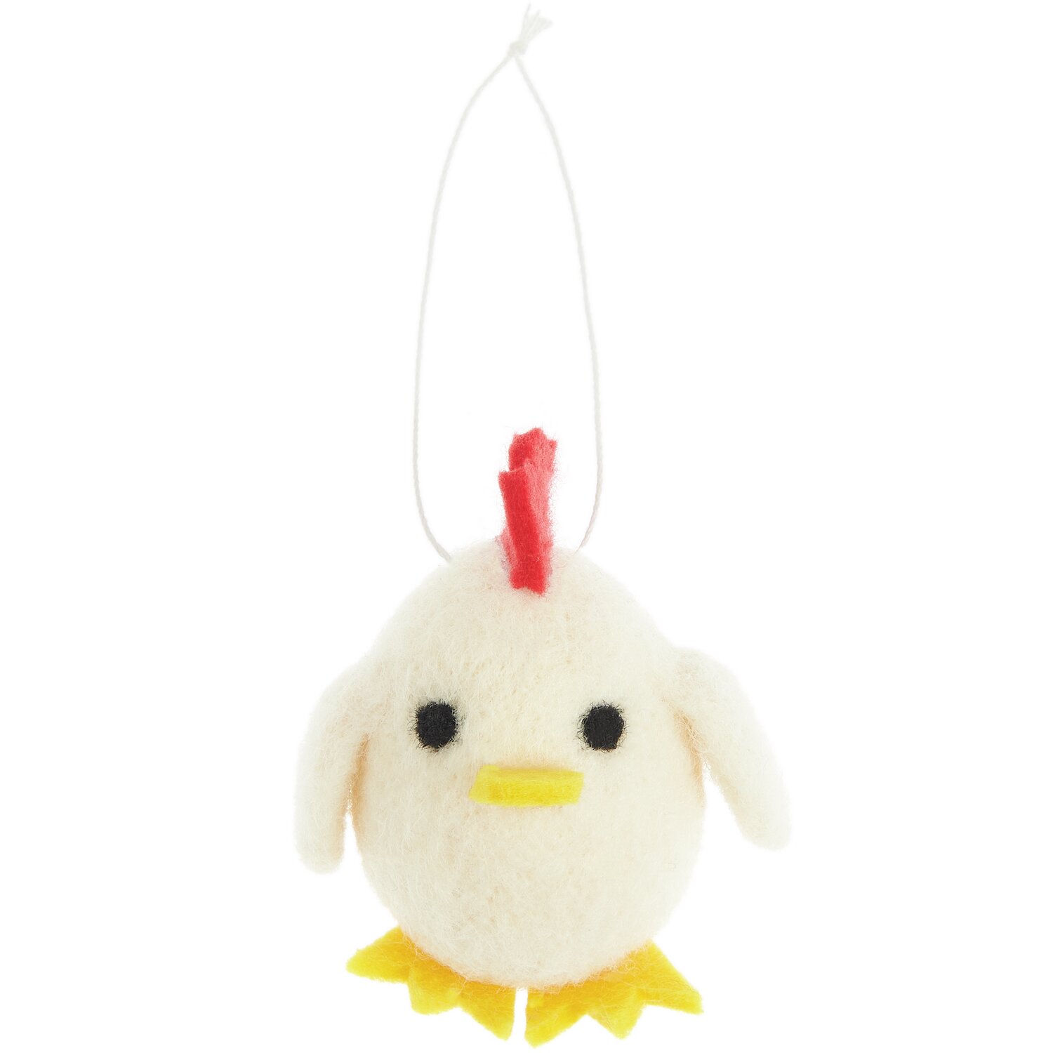 Aufhänger Filz-Küken Weiß 7,8x5,8x5cm von Rico Design
