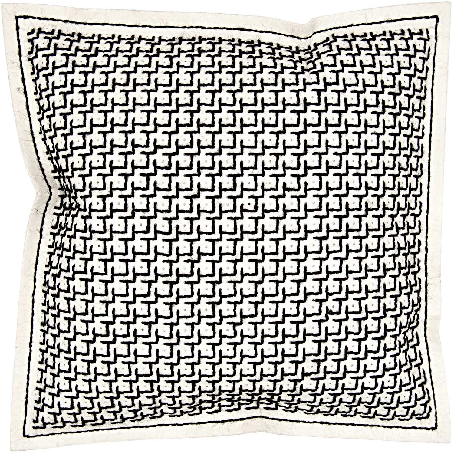 Filzkissen Holbeinstich 42x42cm zum Besticken