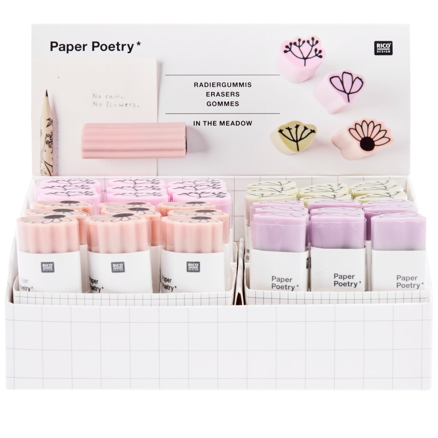 Paper Poetry Radiergummi In the Meadow Orange 3x2,2x6cm von Rico Design