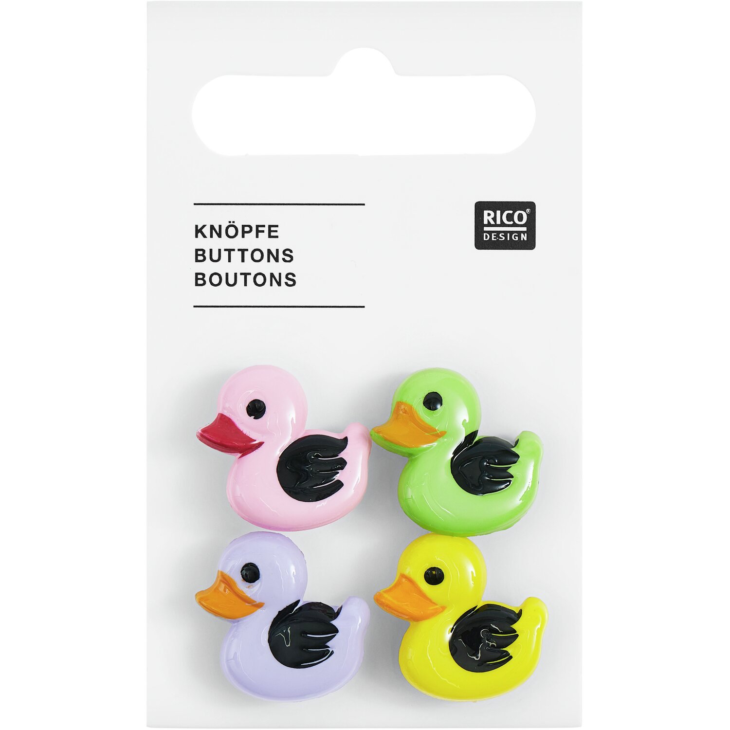 Knopf Ente Bunt 1,8x1,9cm Knopf Ente Bunt 1,8x1,9cm