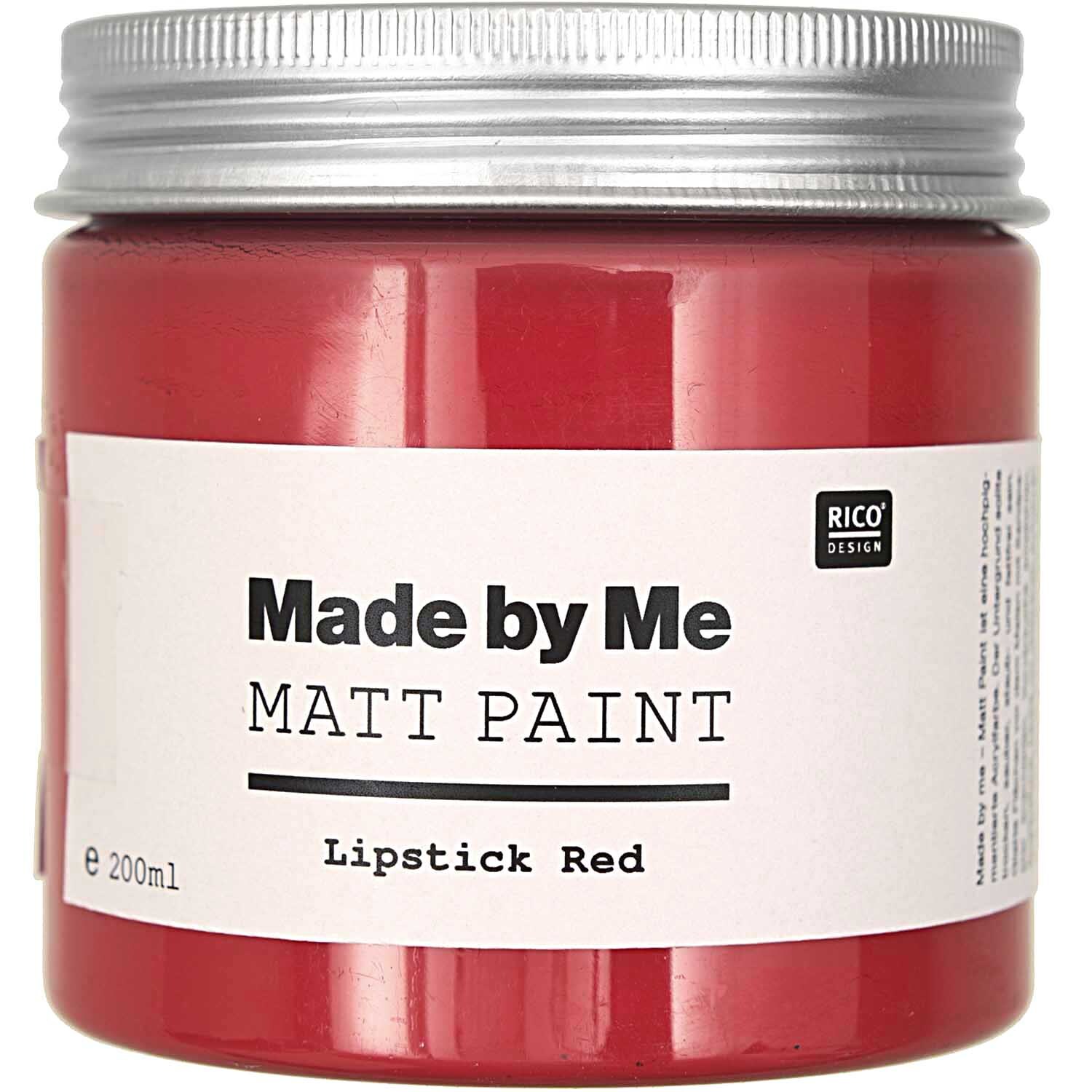 Matt Paint 200ml Farbe Lipstick Red von Rico Design