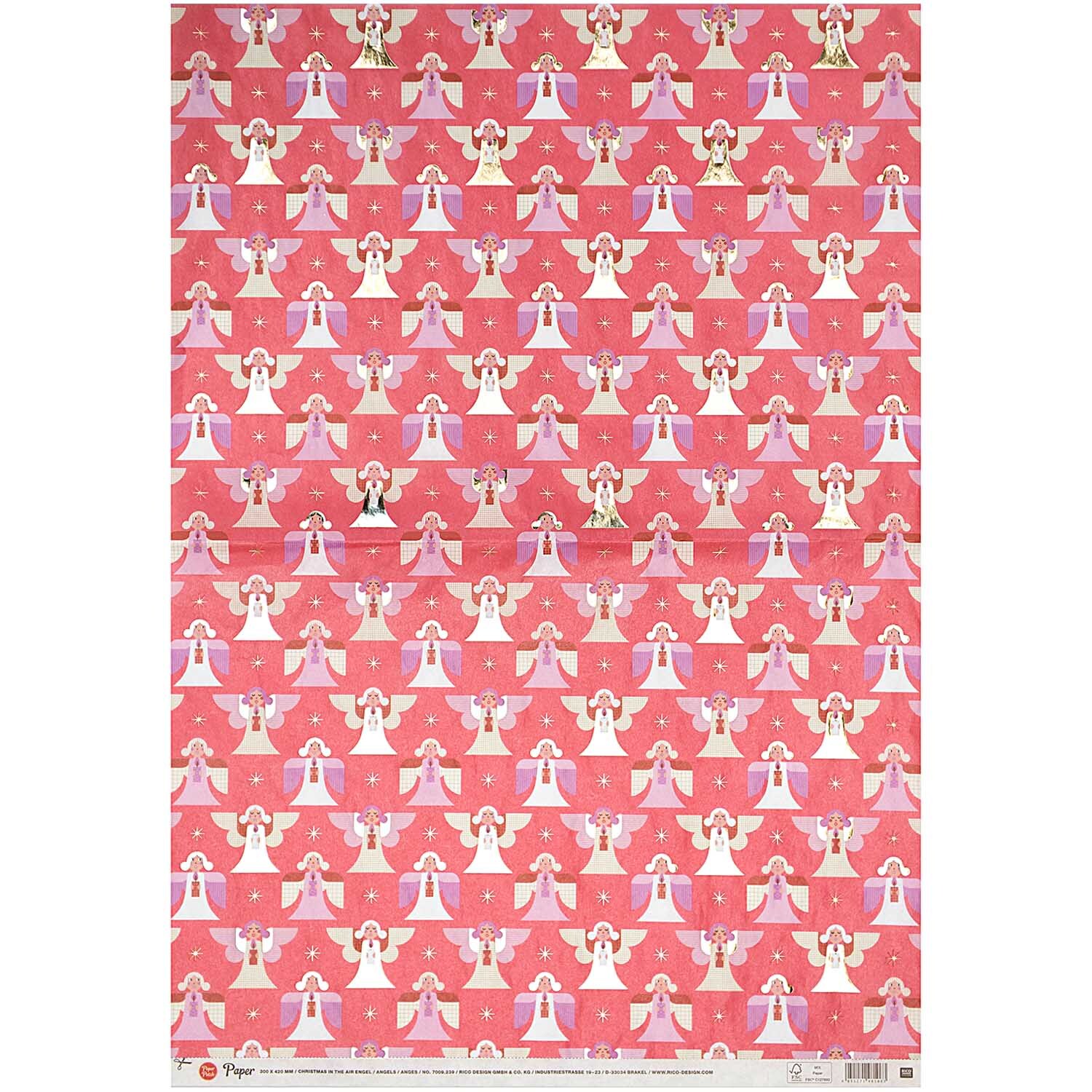 Paper Poetry Paper Patch Papier Engel rot 30x42cm Paper Poetry Paper Patch Papier Engel rot 30x42cm