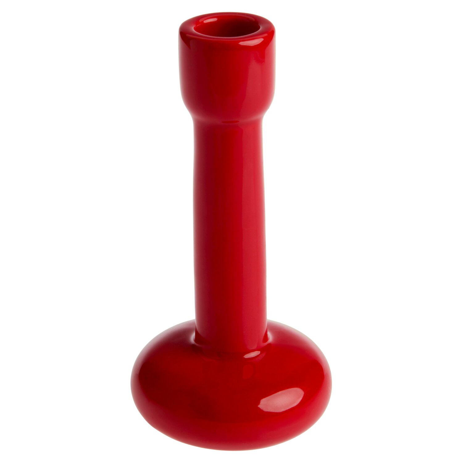 Porzellan Kerzenhalter Rot 7,8x16,5x7,8cm von Rico Design