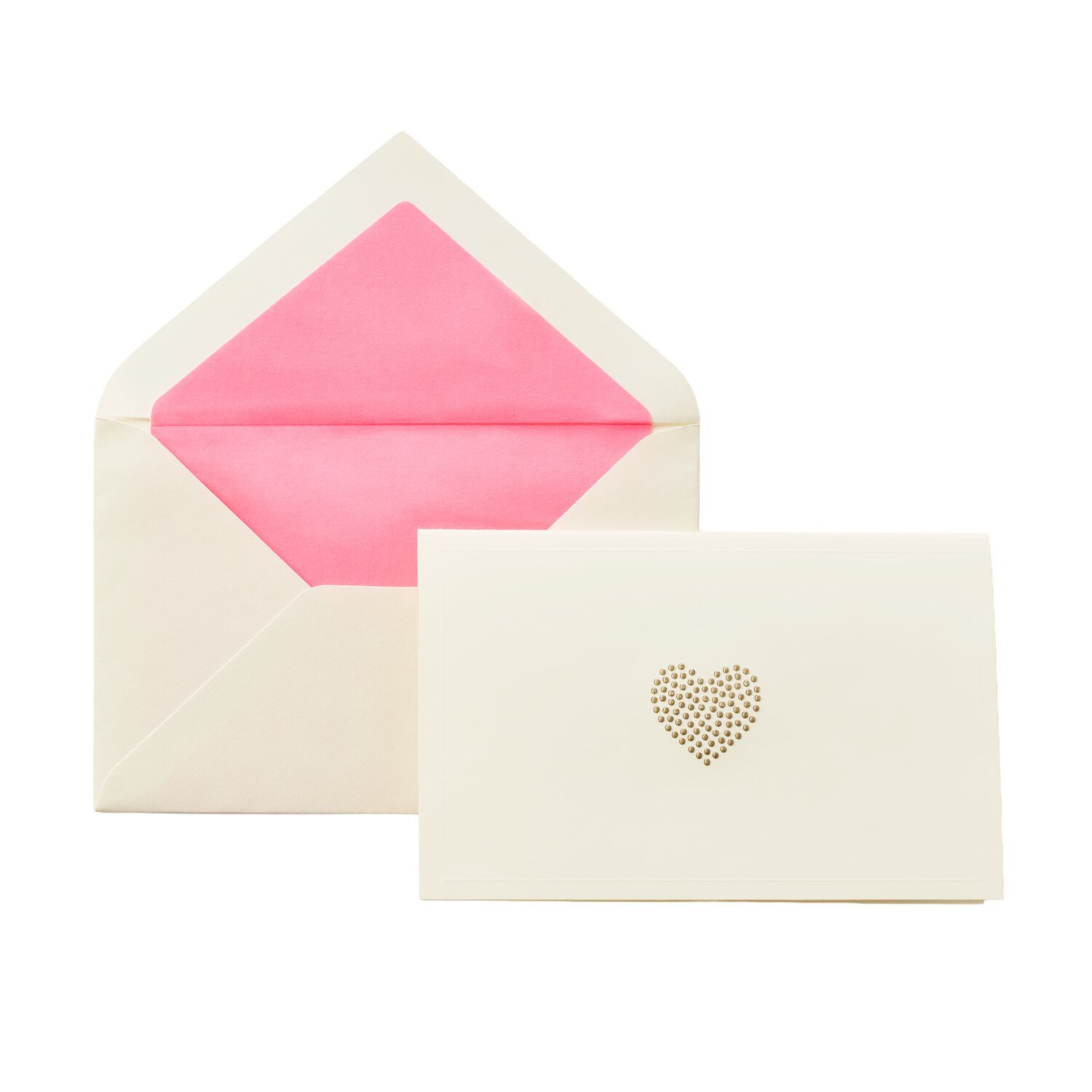 Premium Kartenset Herz Neonpink 13,8x9cm von Rico Design