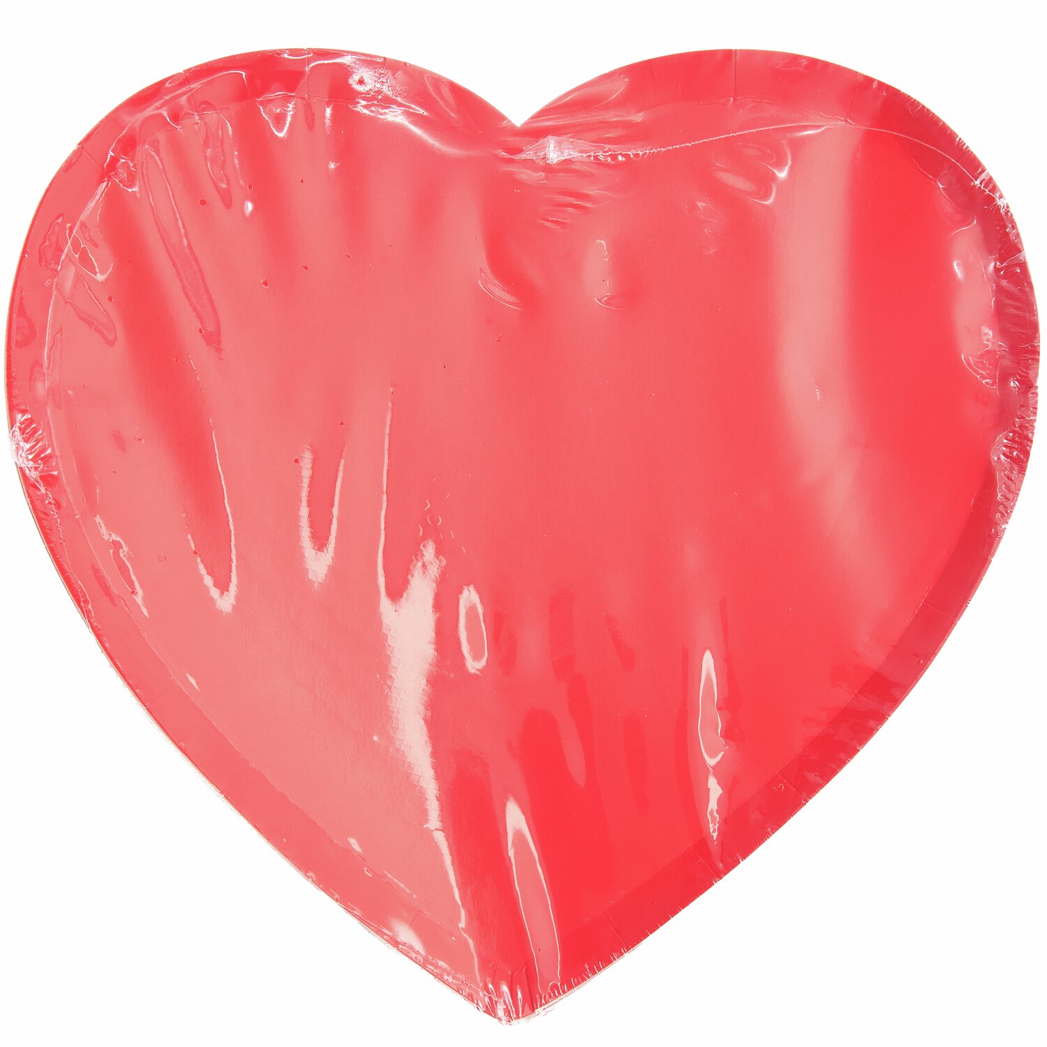 Pappteller Herz 8 Stück 24x23cm Farbe Rot von Rico Design