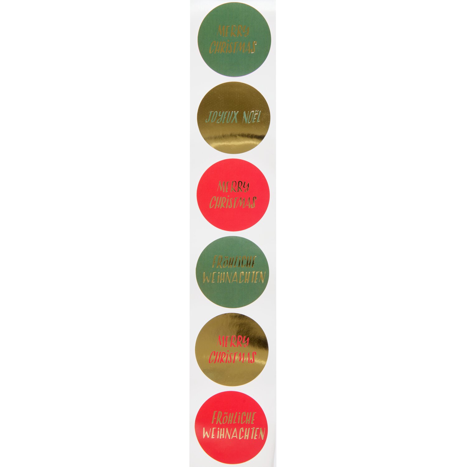 Paper Poetry Sticker auf Rolle Advent Fröhliche Weihnachten 100 Stück von Rico Design