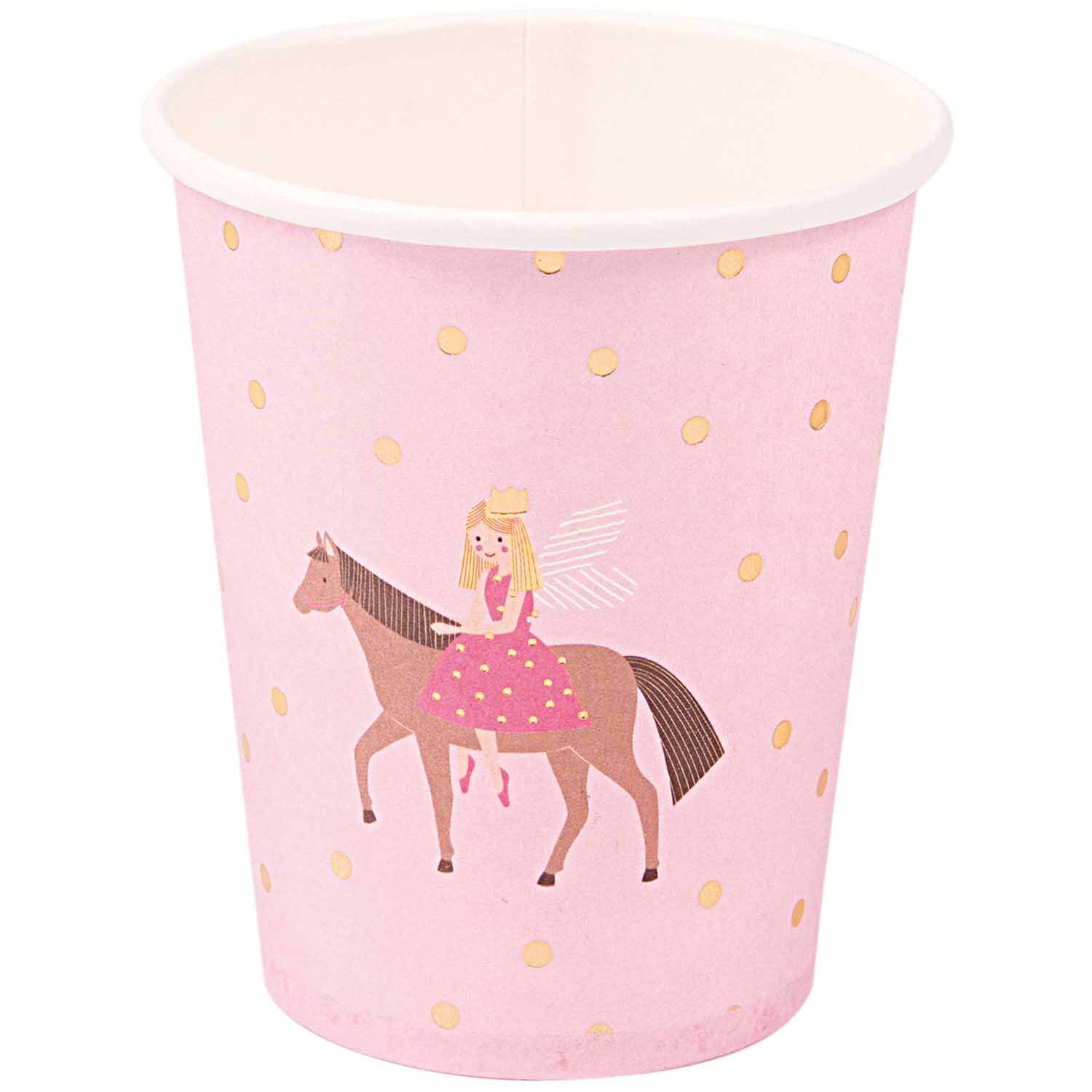 Pappbecher Prinzessin 200ml 12 Stück von Rico Design