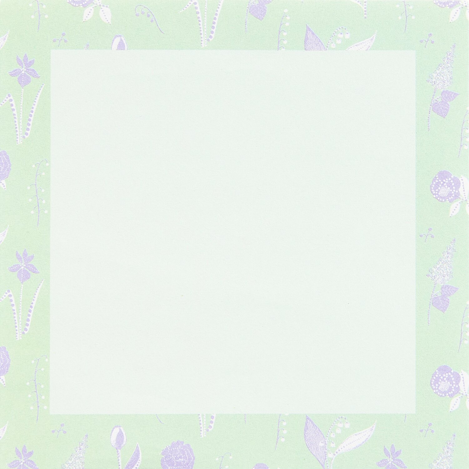 Paper Poetry Notizzettel-Box Flower Frames mit 200 Blatt, zartes Blumenmuster in Pastell.