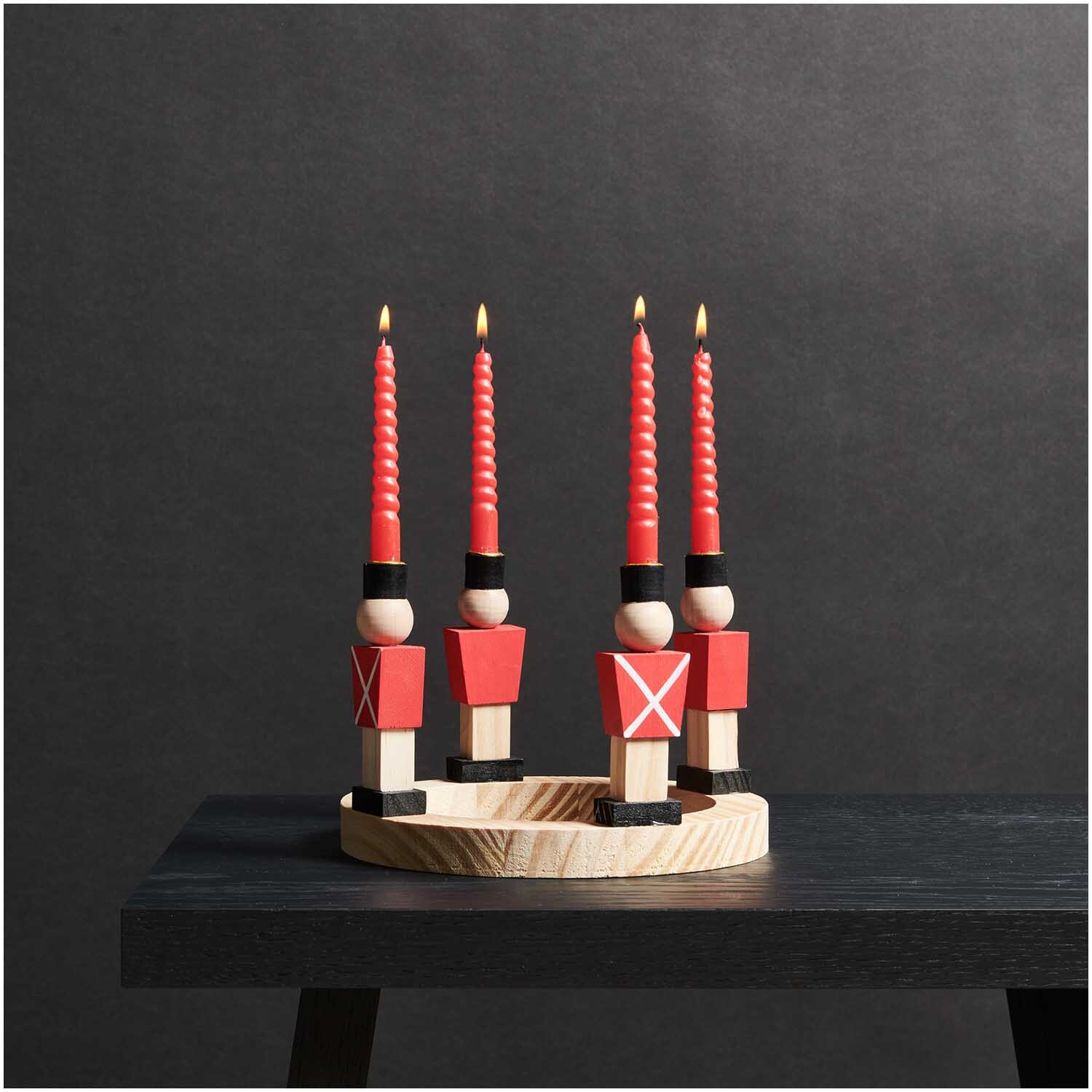 Adventskranz Gardist natur-rot 19cm Adventskranz Gardist natur-rot 19cm
