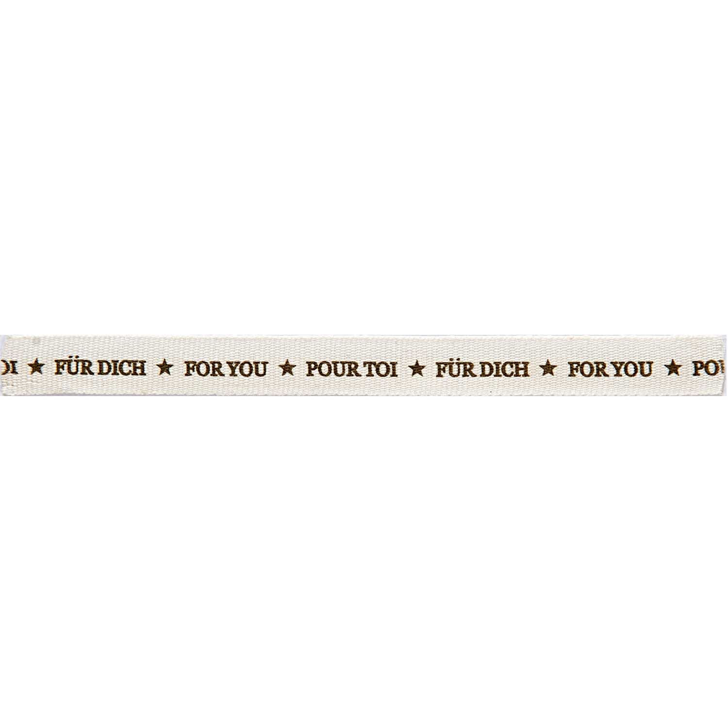 Ribbon For you weiß-grau 2m