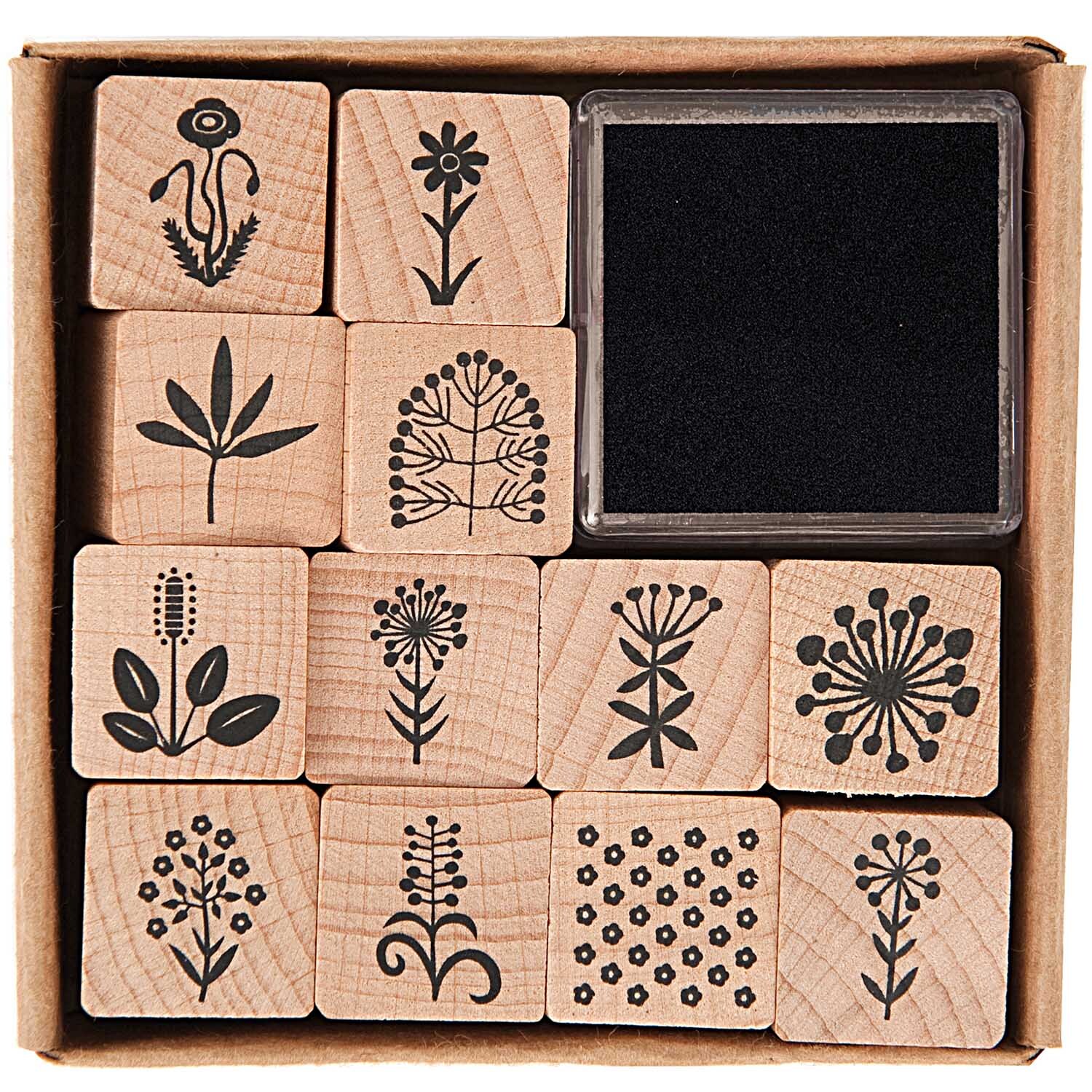 Paper Poetry Stempelset Blumen 2x2cm