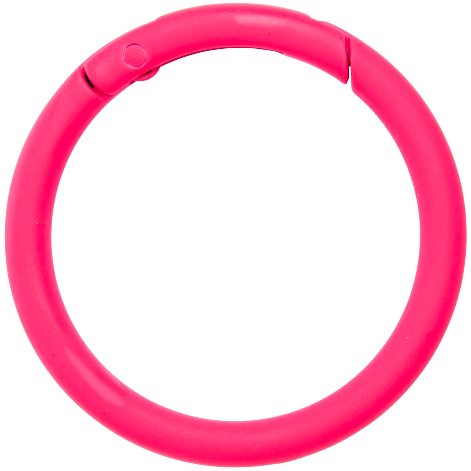 Karabiner-Ring Neon Pink Größe Ø4,8cm von Rico Design