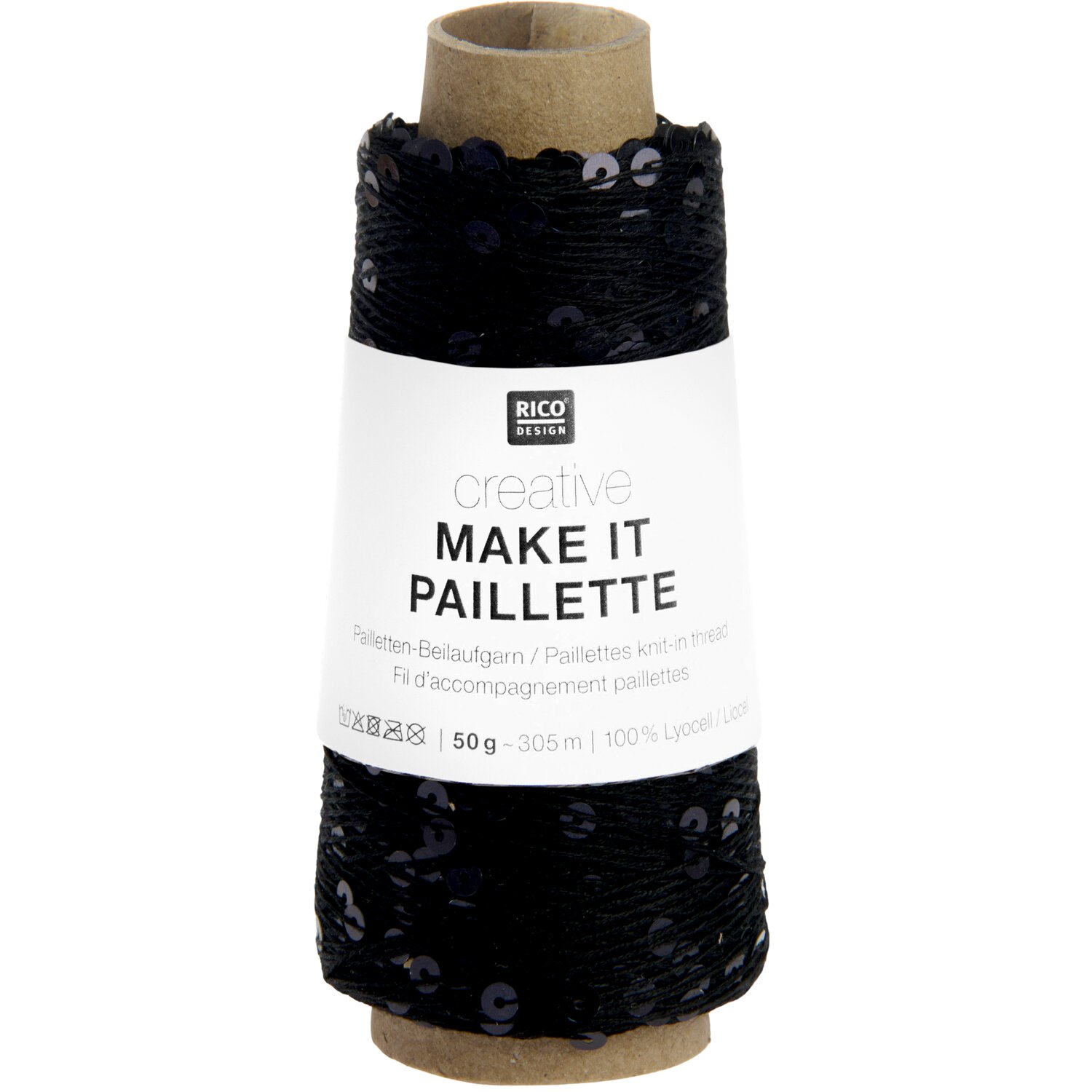 Creative Make It Paillette 50g 305m Farbe Schwarz von Rico Design