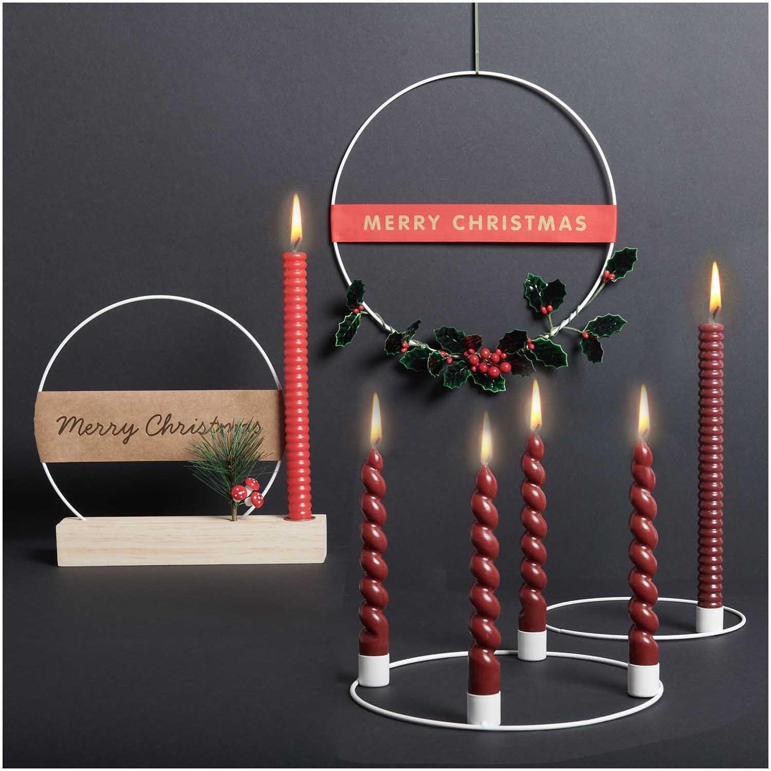 Metallring Adventskranz Ø 25cm Metallring Adventskranz Ø 25cm