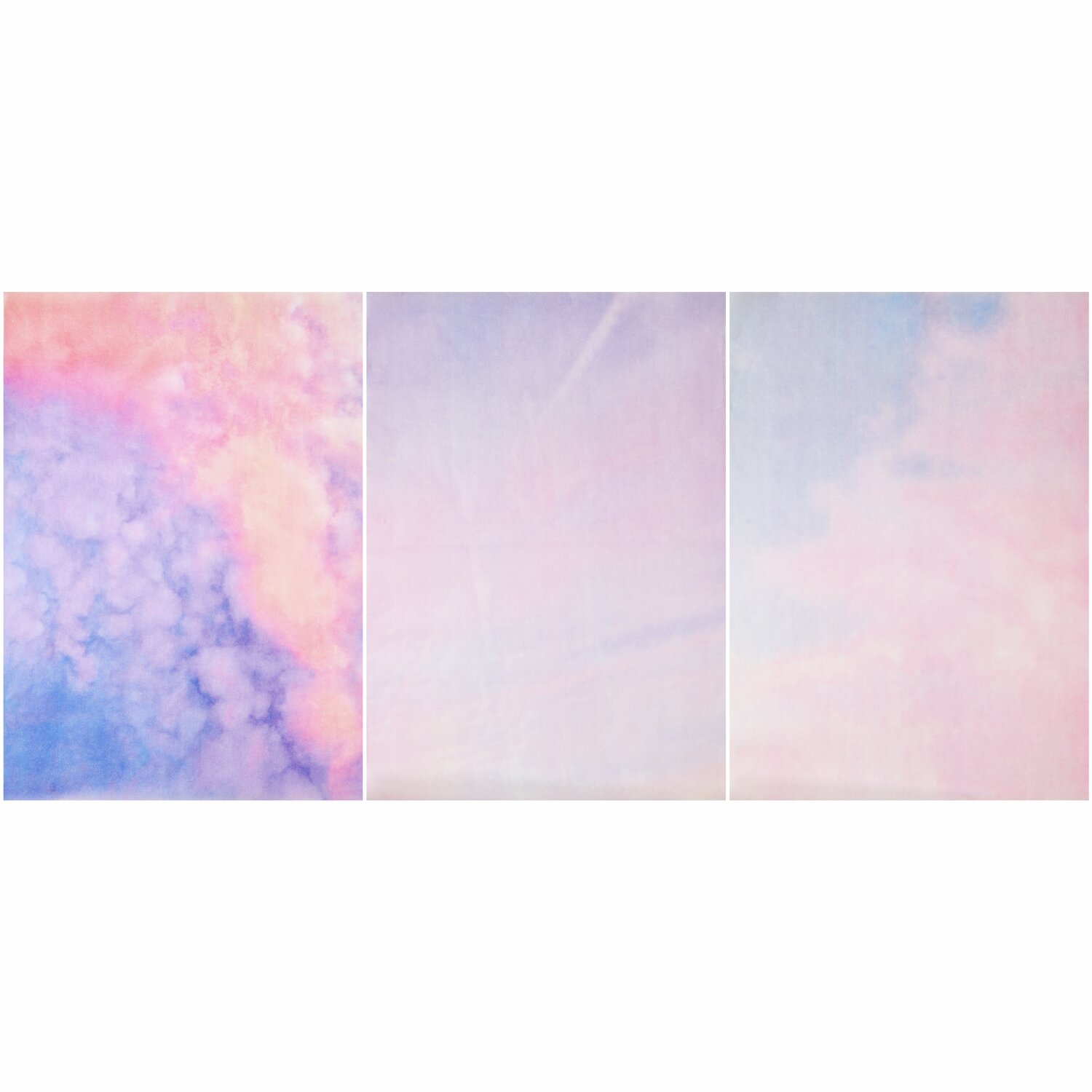 Paper Poetry Seidenpapier Mix The Sky is the Limit zeigt zarte Pastelltöne in Wolkenoptik.