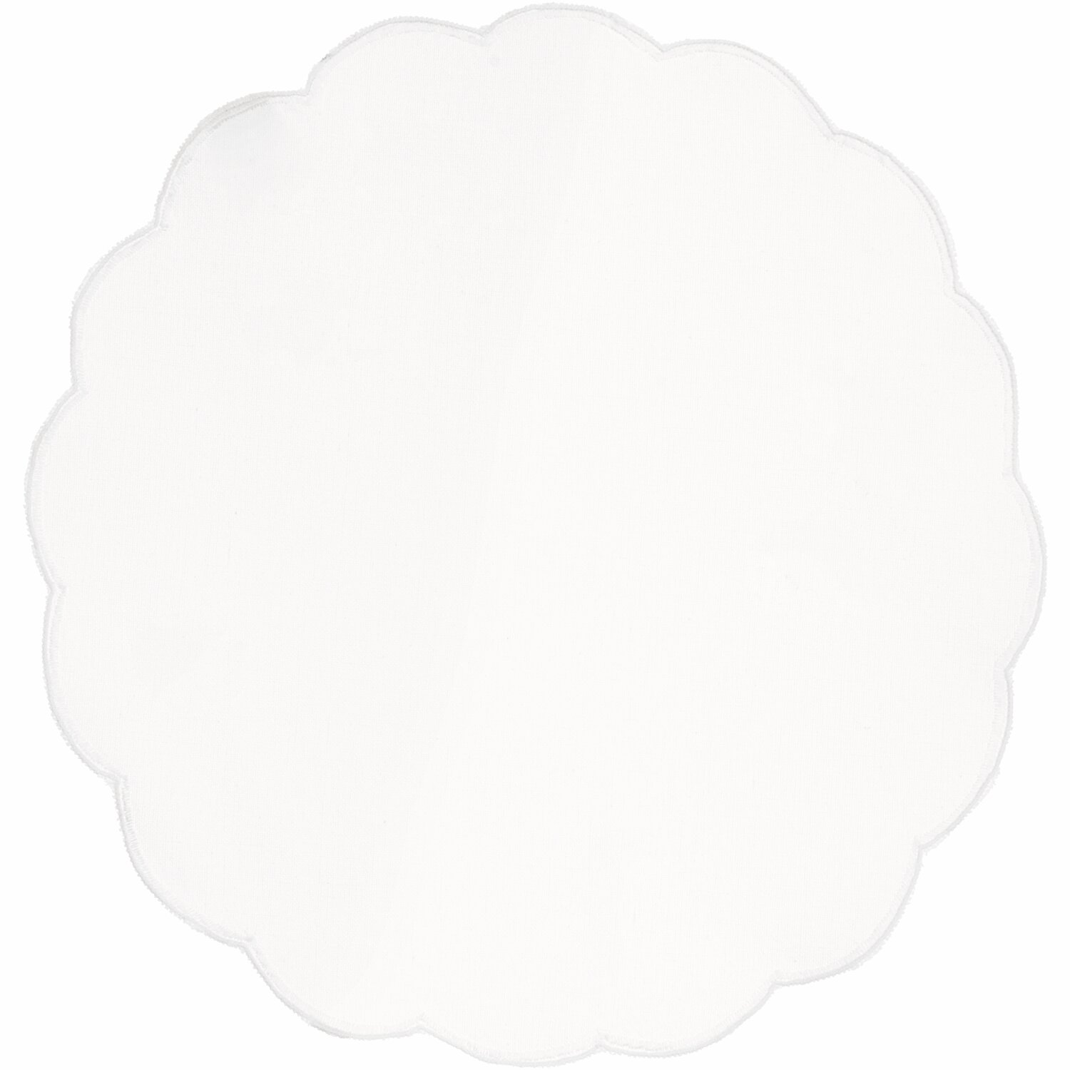 Platzsets rund Weiß 2 Stück, Ø30cm, von Rico Design. Elegantes, weißes Design für stilvolle Tischdekoration.