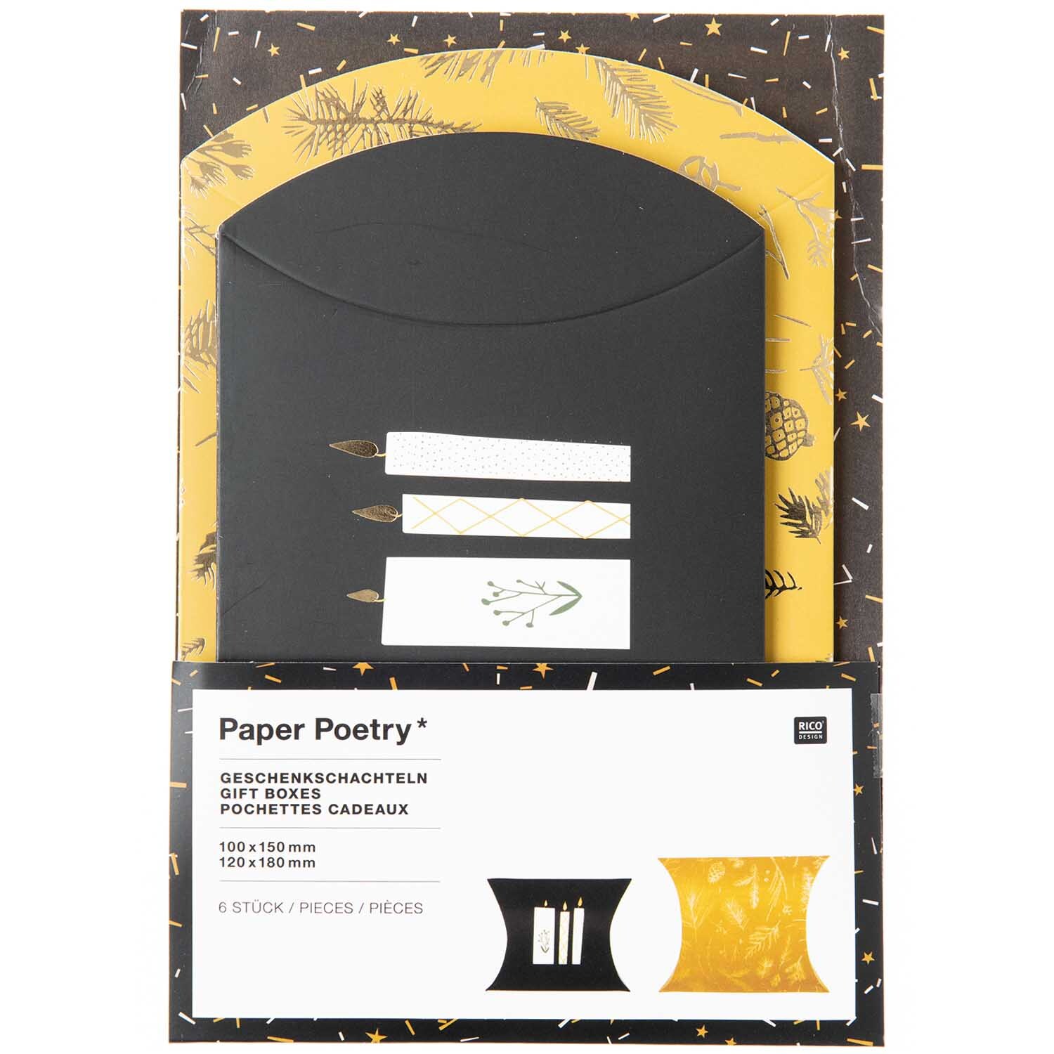 Paper Poetry Geschenkschachteln Nostalgic Christmas senf 6 Stück Paper Poetry Geschenkschachteln Nostalgic Christmas senf 6 Stück