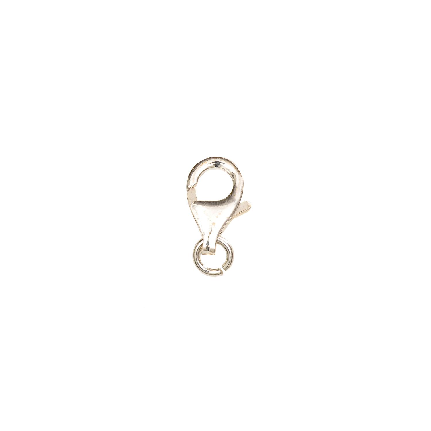 Karabiner mit Ring 13mm 925er Silber