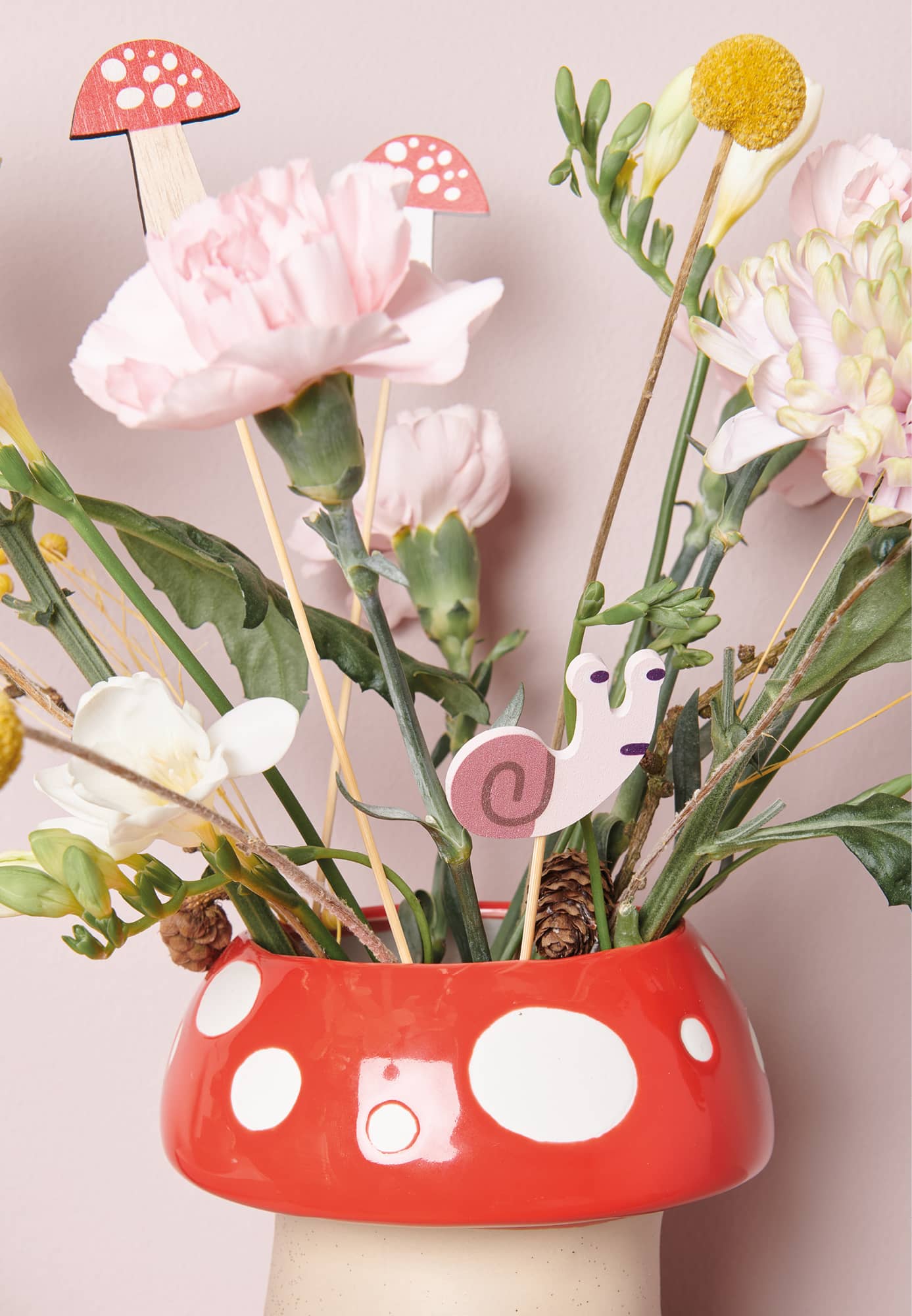 Blumenvase Pilz