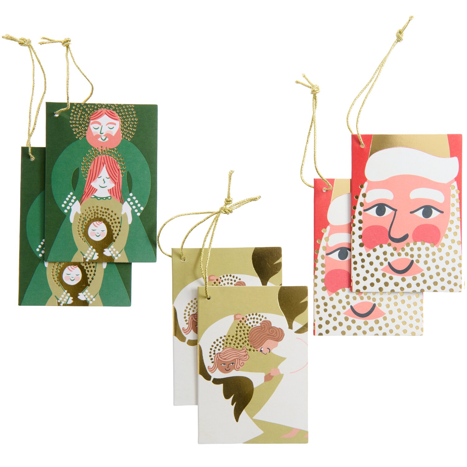 Paper Poetry Kärtchenanhänger Advent Advent Figuren 6 Stück von Rico Design
