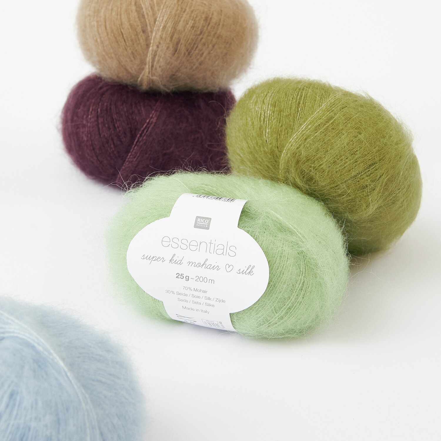 Essentials Super Kid Mohair Loves Silk 25g 200m Farbe Aloe von Rico Design
