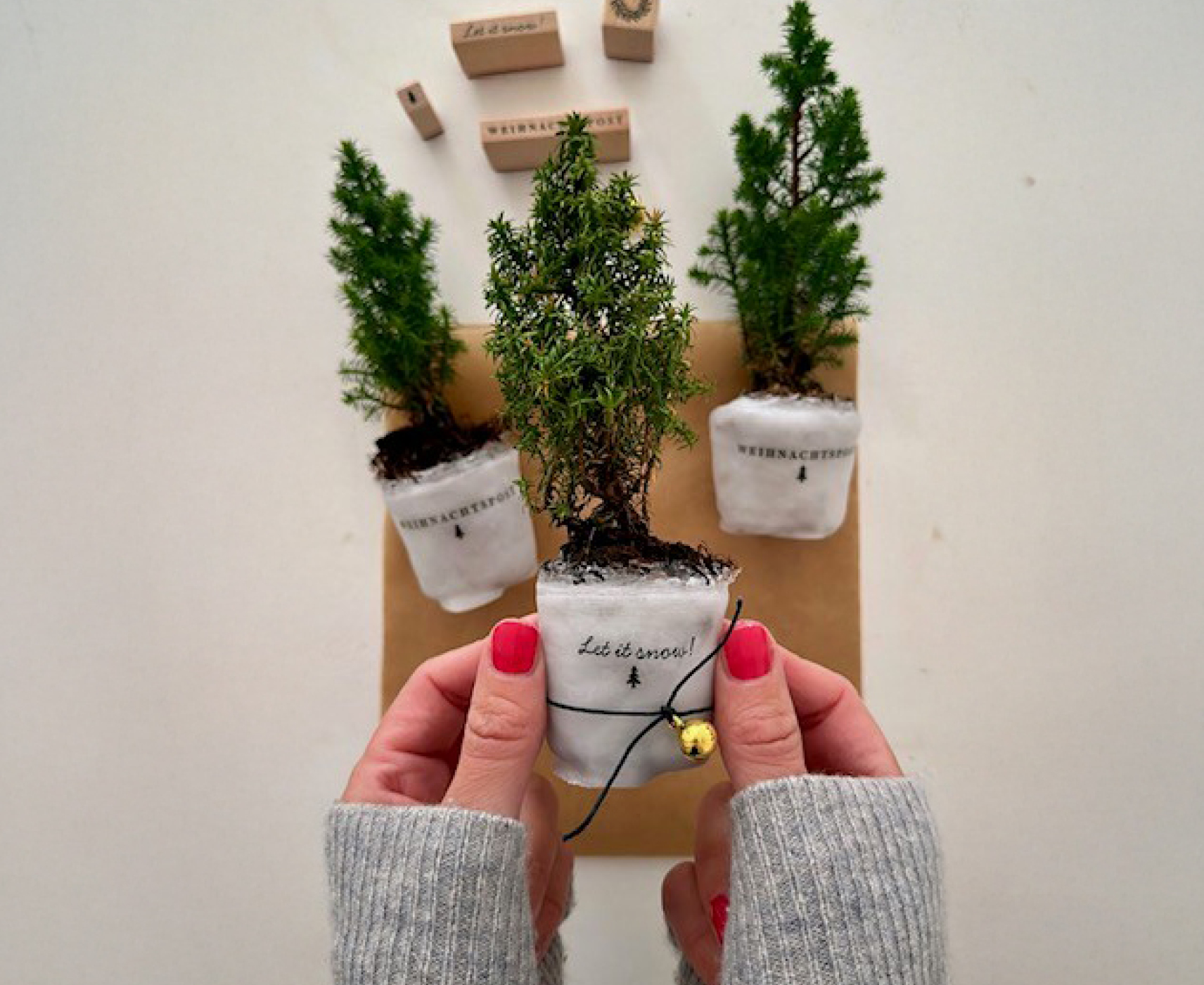 Weihnachtliches DIY mit Mini Tannenbaum von @hallomeinkleines