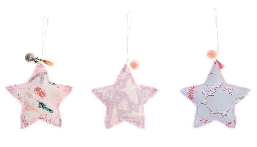 Nähanleitung weihnachtlicher Stern-Anhänger aus Stoff Nähanleitung weihnachtlicher Stern-Anhänger aus Stoff