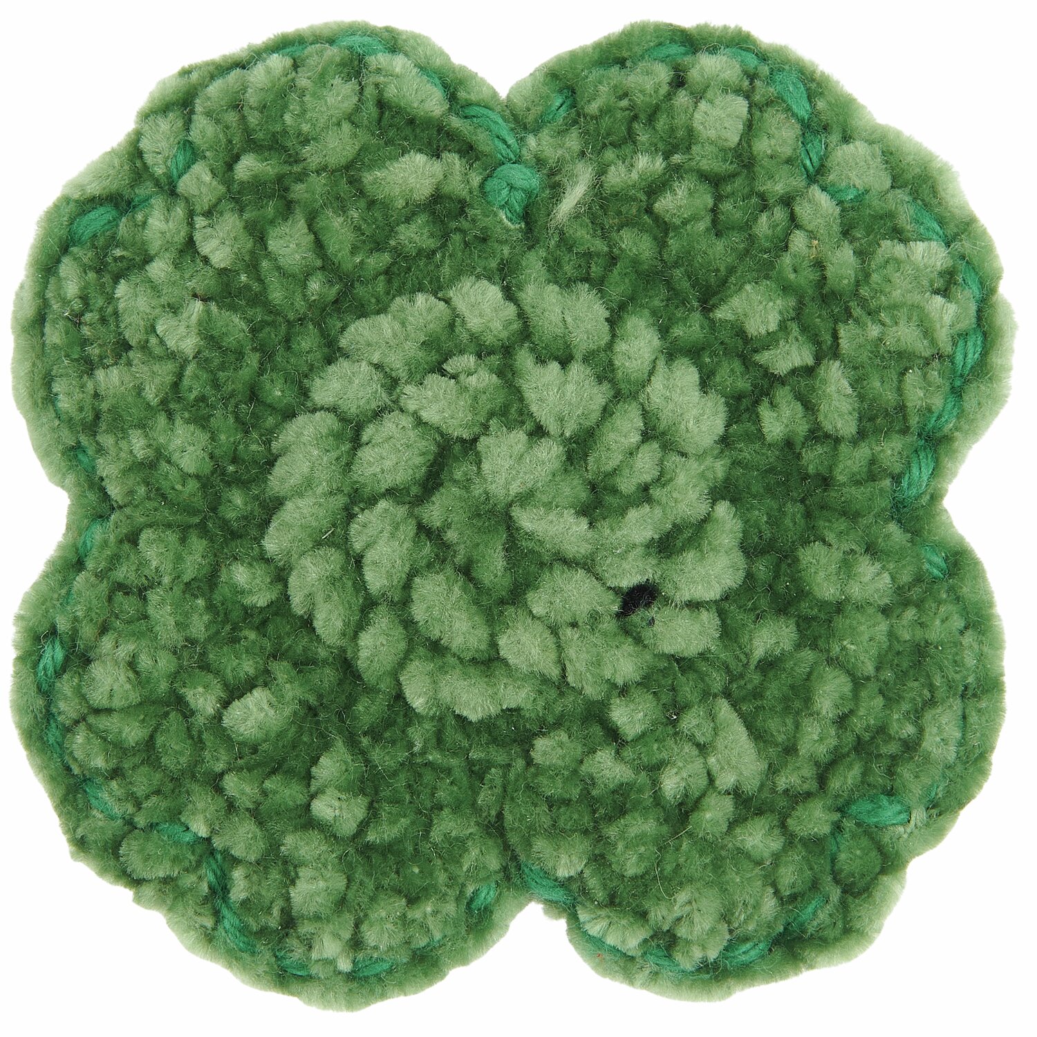 Ricorumi Häkelset Schlüsselanhänger Chingu Earth: Grüner, gehäkelter Kleeblatt-Anhänger von Rico Design. Ideal für kreative DIY-Projekte.