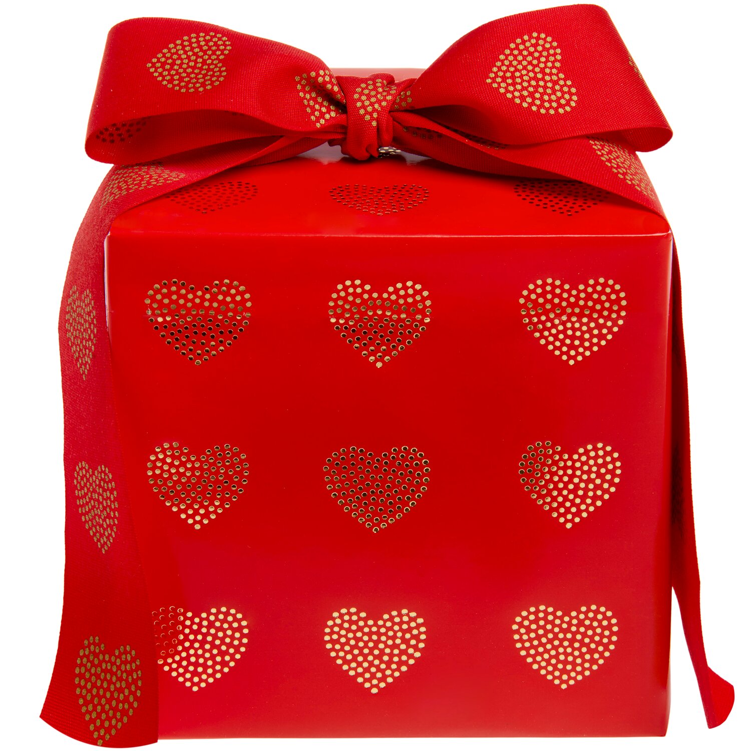 Paper Poetry Geschenkpapier Advent Herzen gepunktet Rot 0,7x2m von Rico Design
