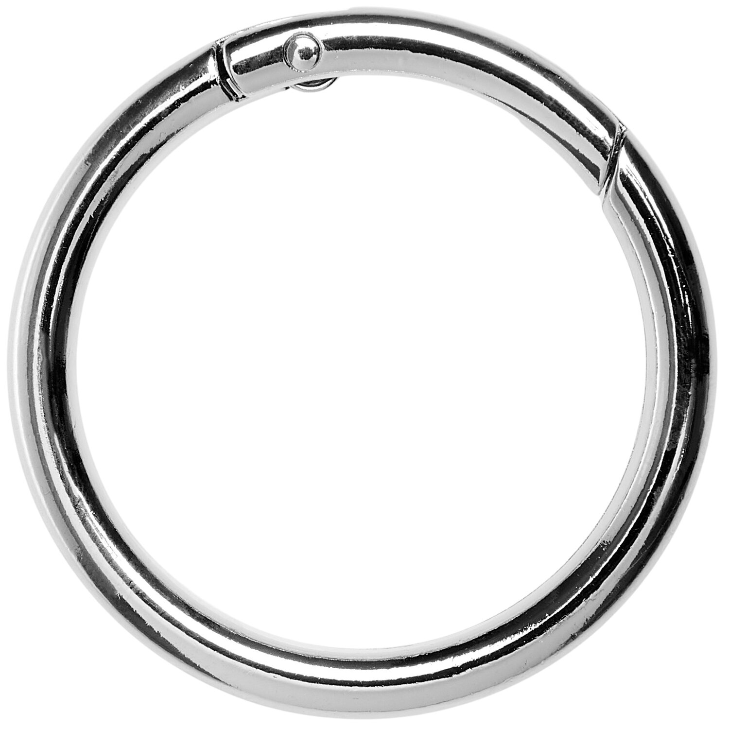 Karabiner-Ring Ø4,8cm Farbe Silber von Rico Design