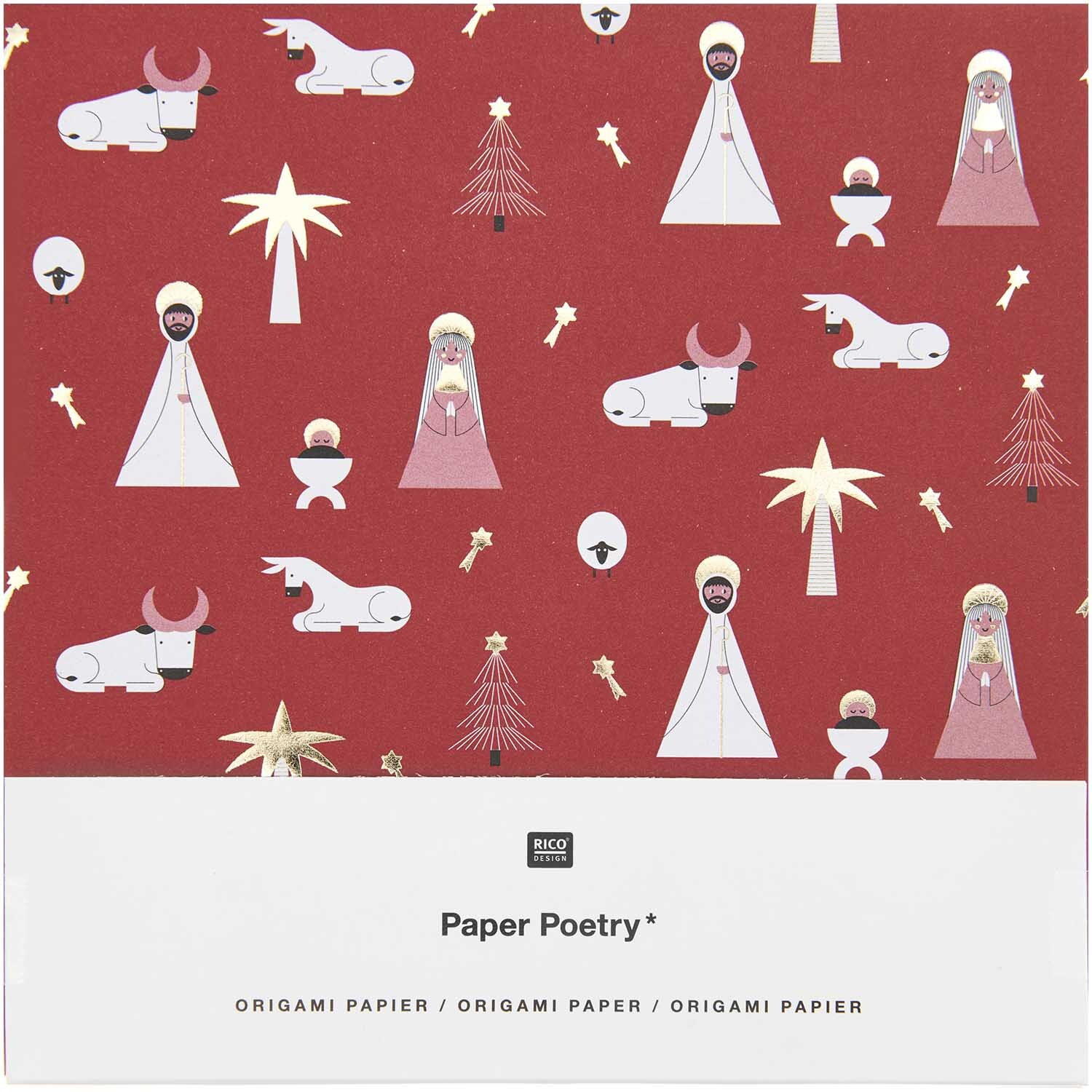 Paper Poetry Origami Christmas Rocks! 15x15cm 50 Blatt Paper Poetry Origami Christmas Rocks! 15x15cm 50 Blatt